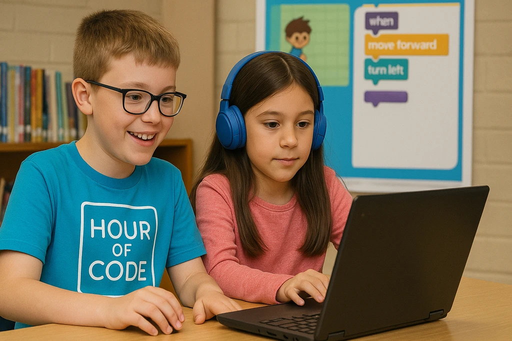 Hour of Code teaches SJUSD students computer